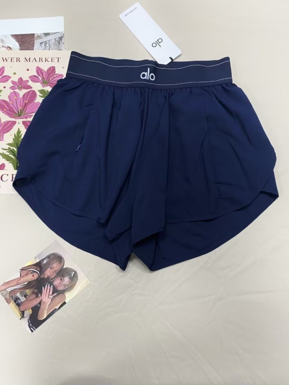 ALO Yoga Match Point Short✨Navy Blue Lightweight, Activewear Chic🎏 - Picture 2 of 7